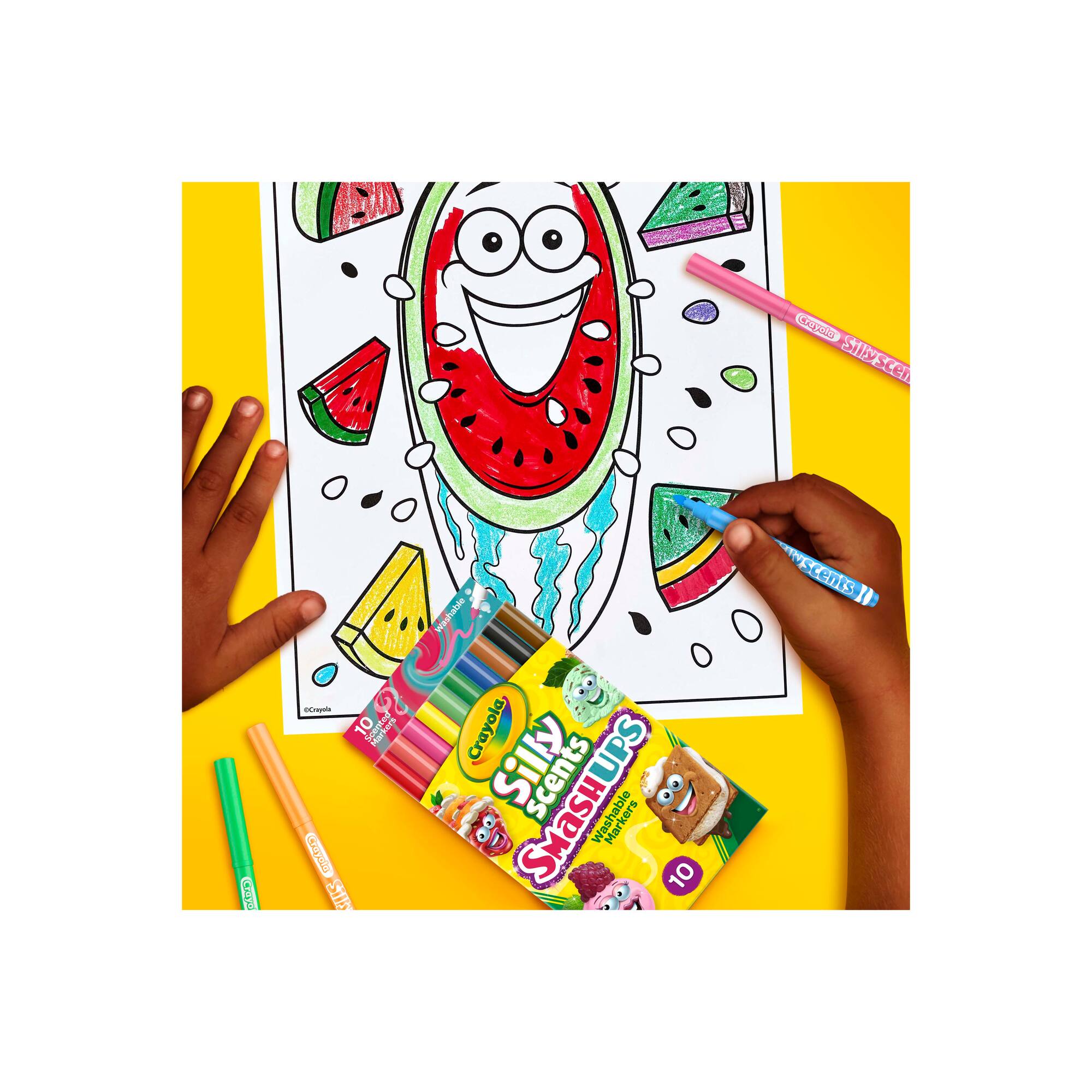12 Packs: 10 ct. (120 total) Crayola® Silly Scents™ SmashUps Markers